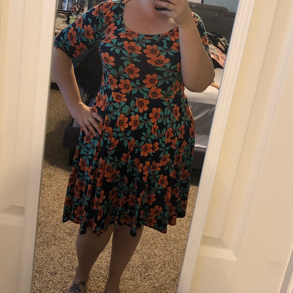 Lularoe floral Nicole dress